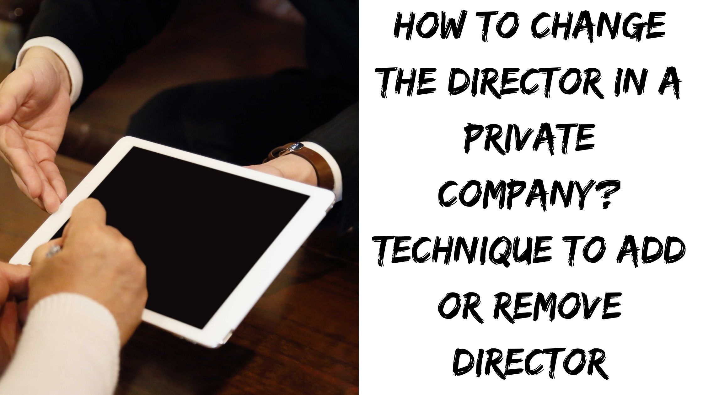 How to Change the Director in a Private Company? Technique to Add or Remove Director