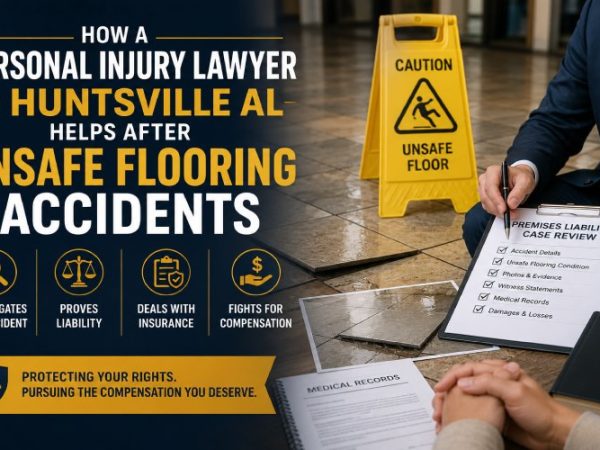 How a Personal Injury Lawyer in Huntsville AL Help for Injuries Caused by Unsafe Flooring 